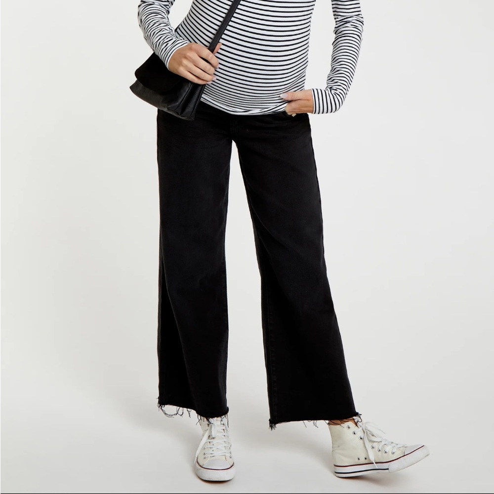 Maternity Wide-Leg Jeans